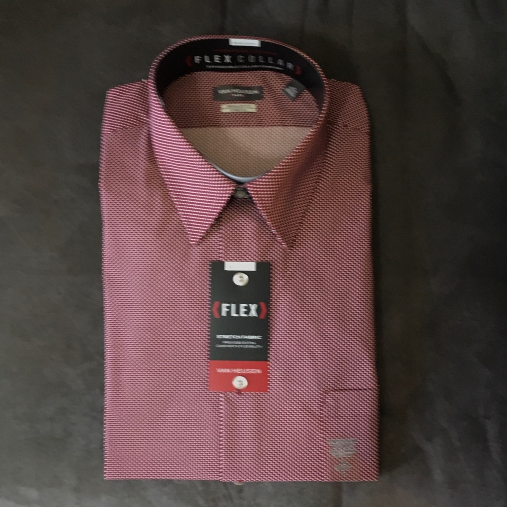 Men ‘s dress shirt , Tuscan red colored, 16 32/33!